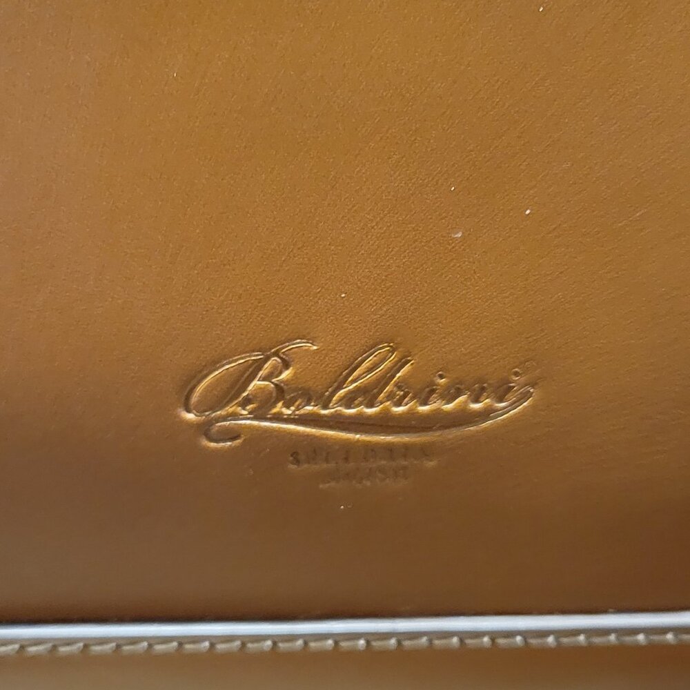 NEW BOLDRINI SELLERIA - Made in Italy 🇮🇹 genuine vacchetta leather handbag - Picture 14 of 15